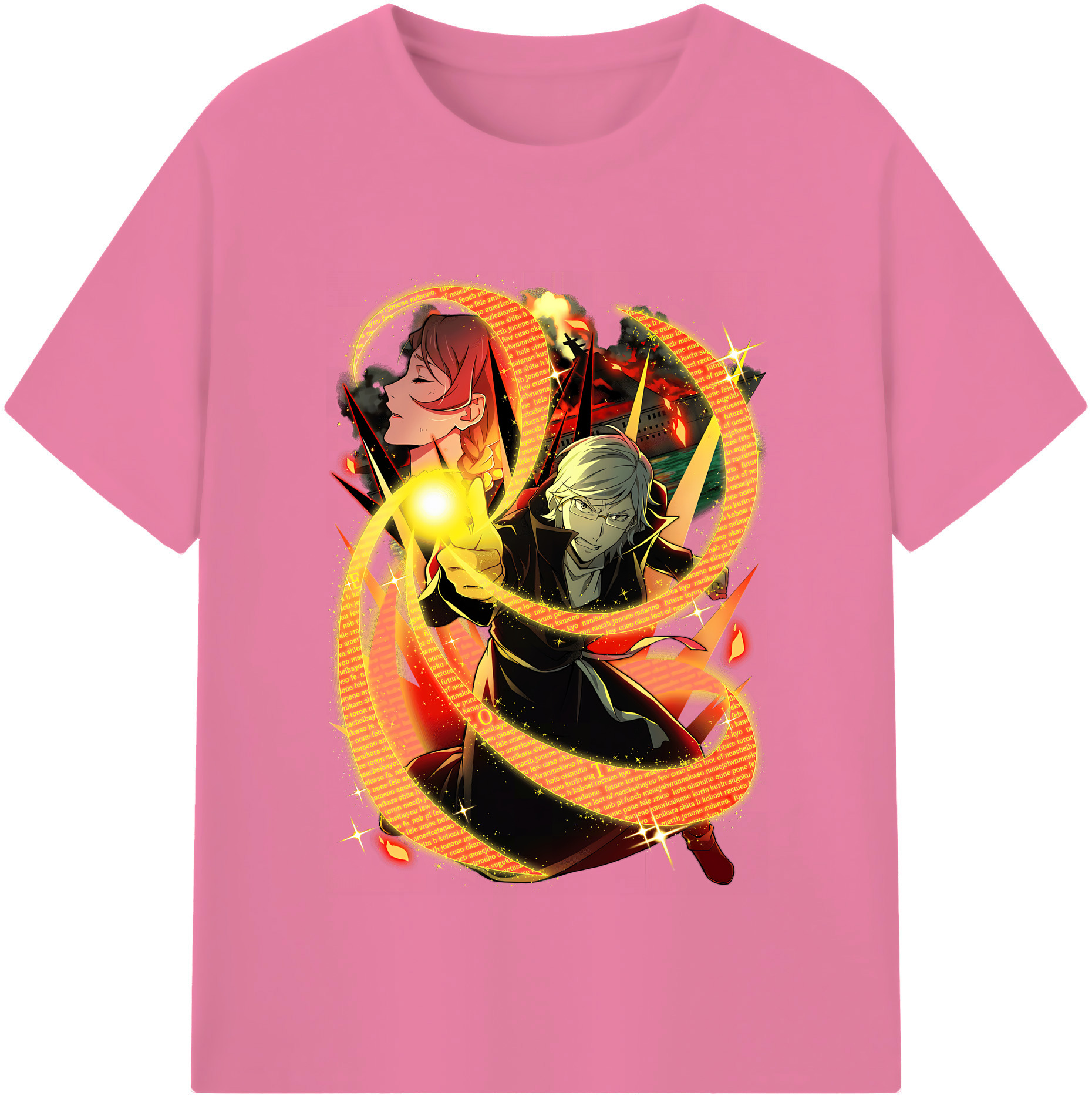 （画像用） 文豪ストレイドッグス Bungo Stray Dogs 綿100％半袖Tシャツ（フロントプリント）